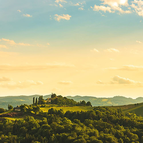 en gård i Toscana i Italien