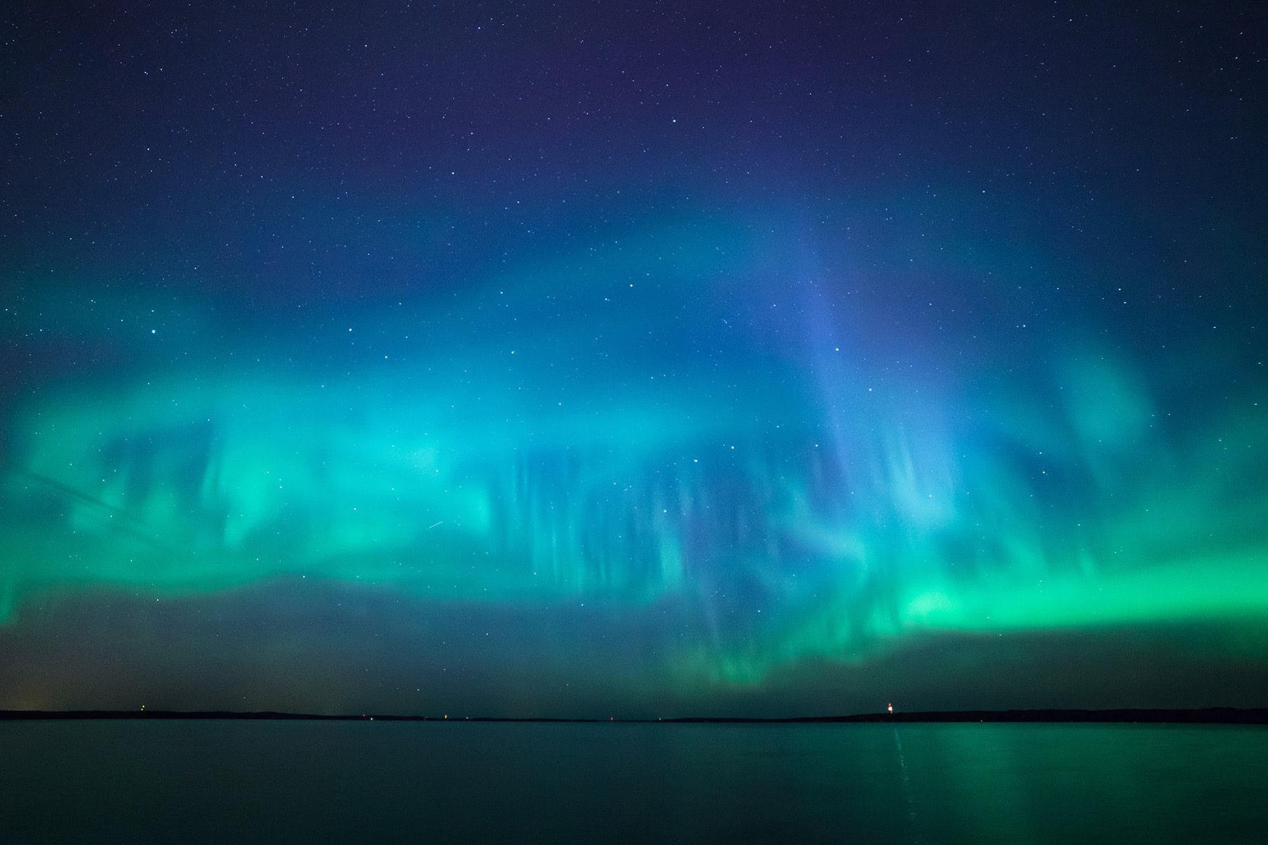 Vackert norrsken i Finland