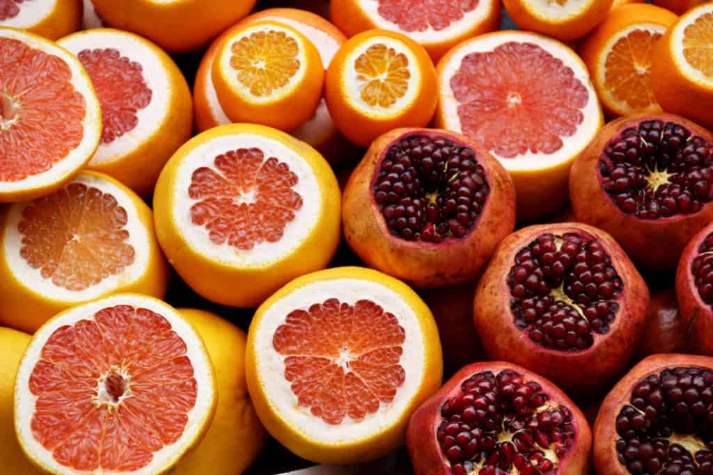 grapefrukt och bär i Chinag Mai
