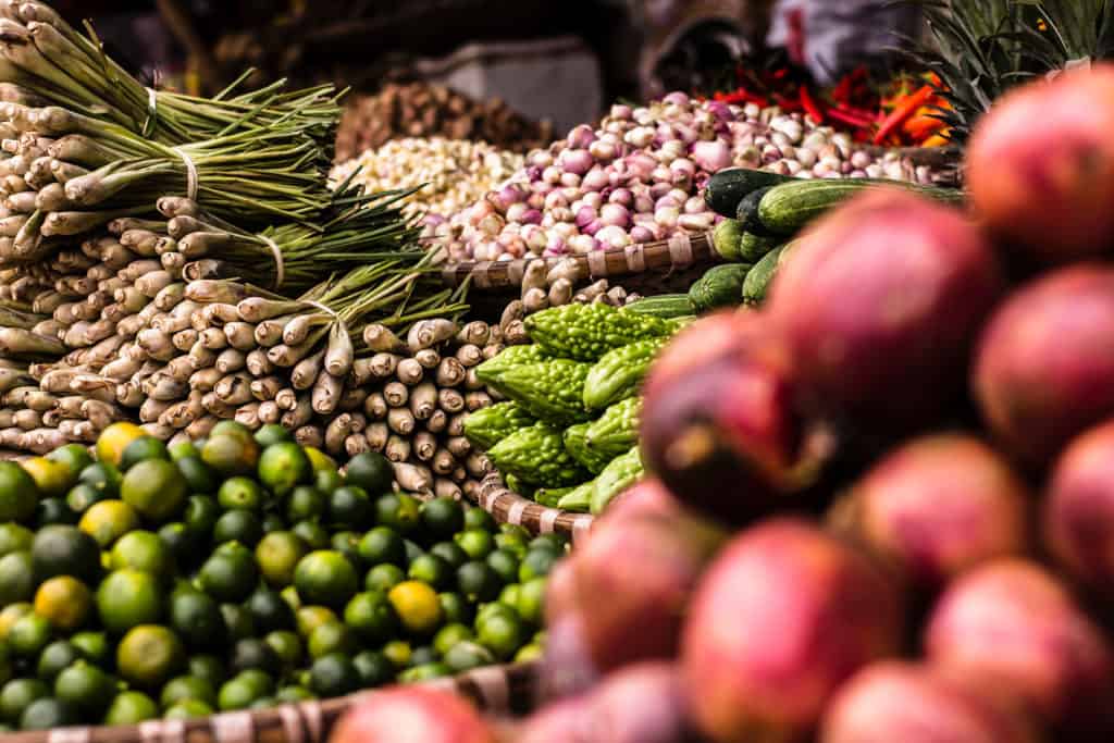 Grönsaksmarknad i Chiang Mai 