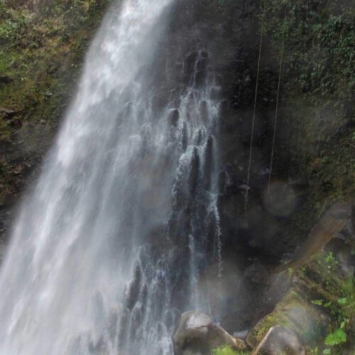 a waterfall in Panama