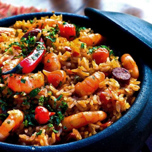 paella in spain
