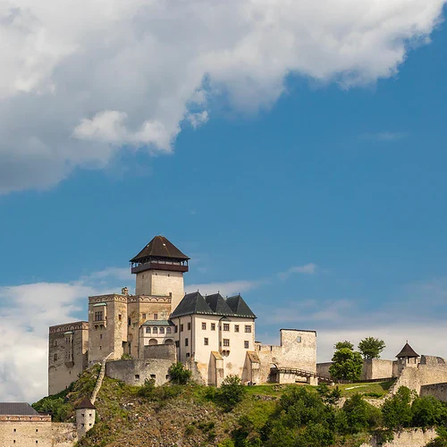 Trencin Castle i Slovakien