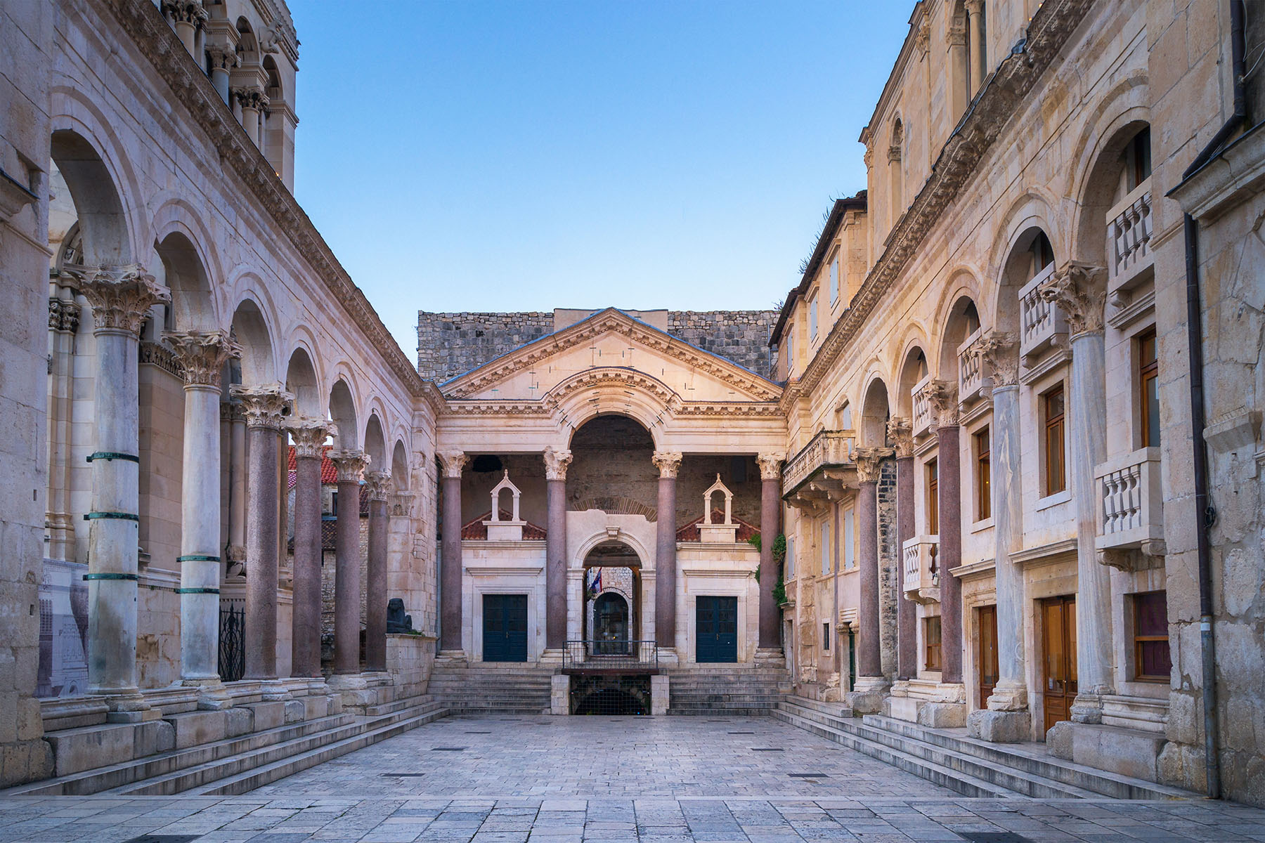 Ett museum i Split i Kroatien