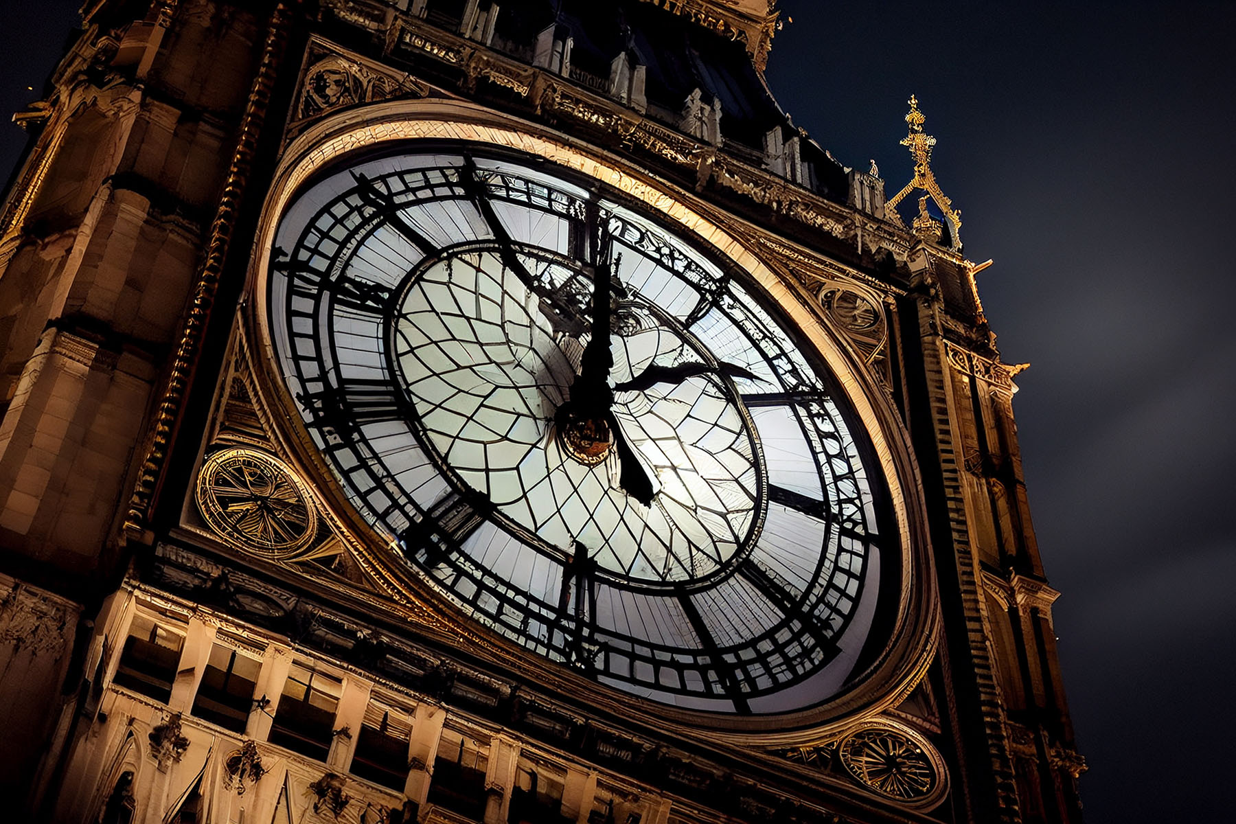 Big ben klockan i London på kvällen