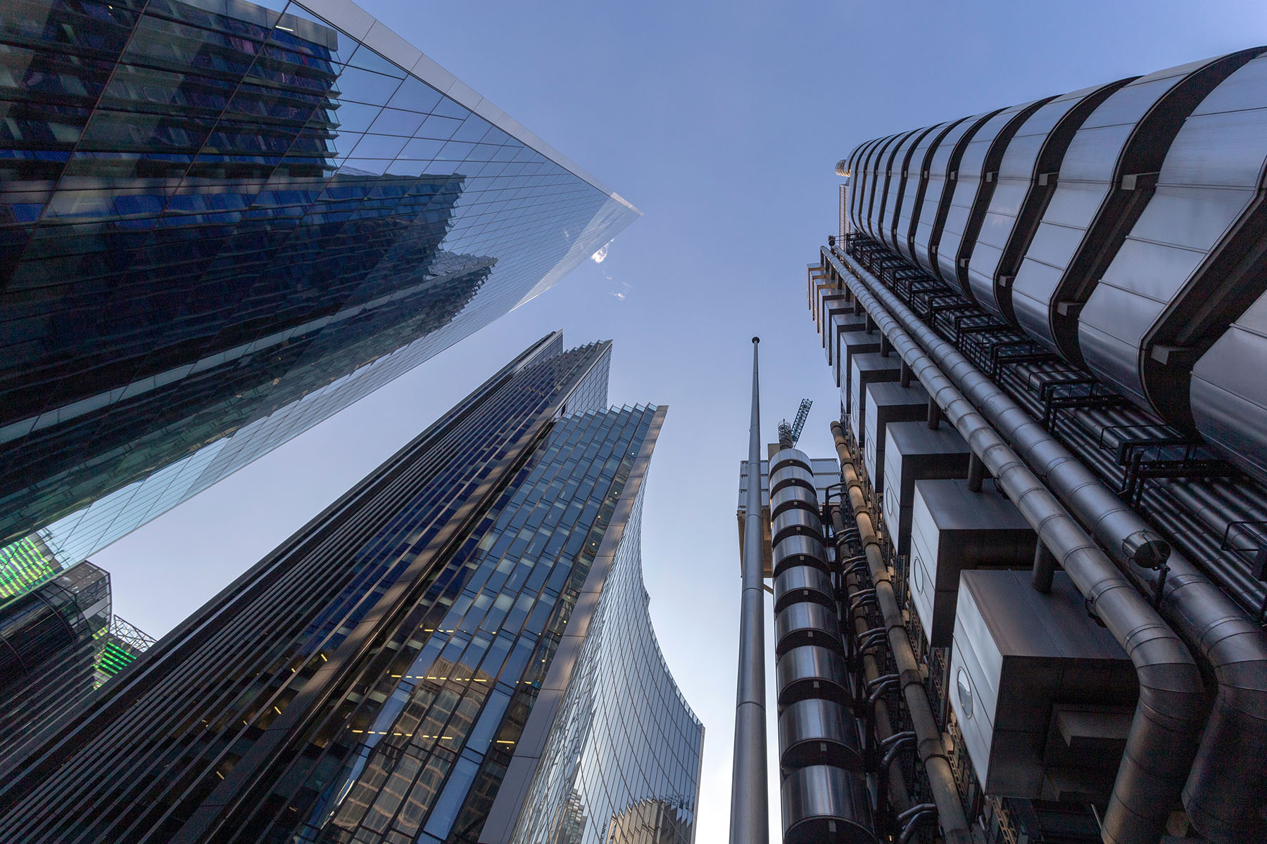 Skyskraporna i Canary Wharf i London