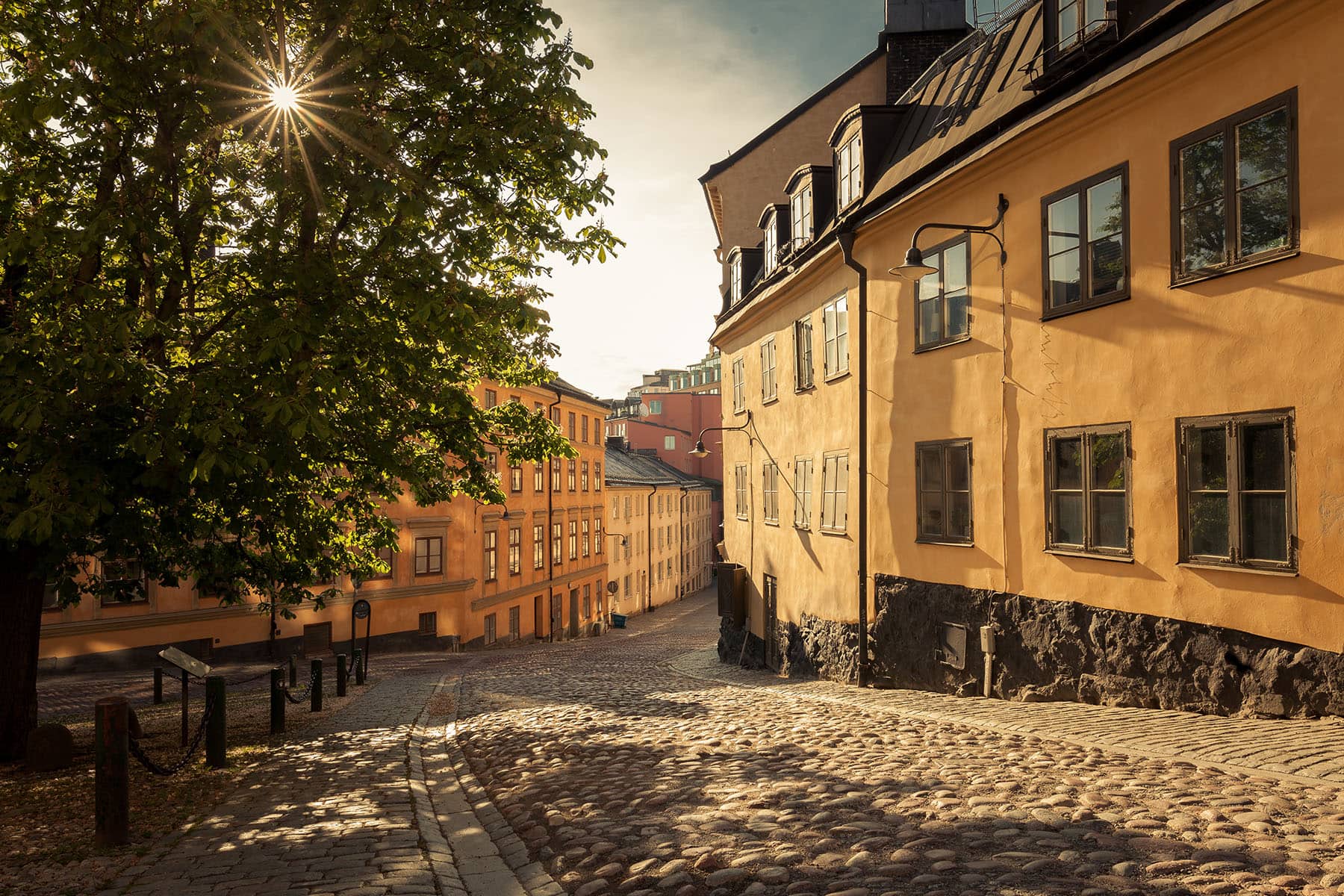En gränd i Gamla stan i Stockholm, Sverige