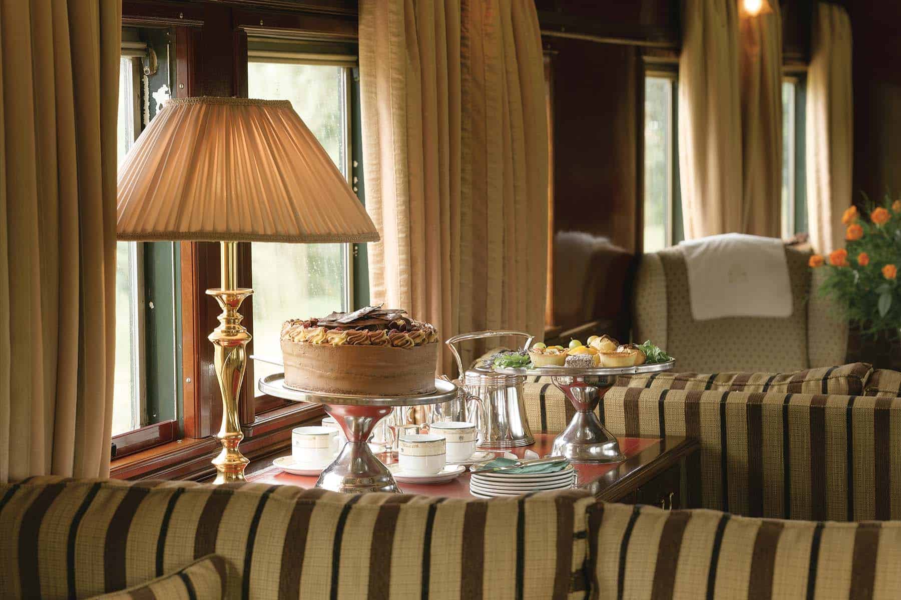restaurangvagnen på Rovos Rail
