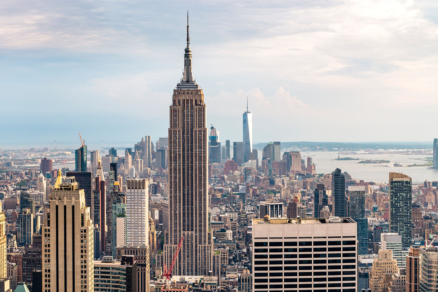 Empire state building i New York i USA dagsljus